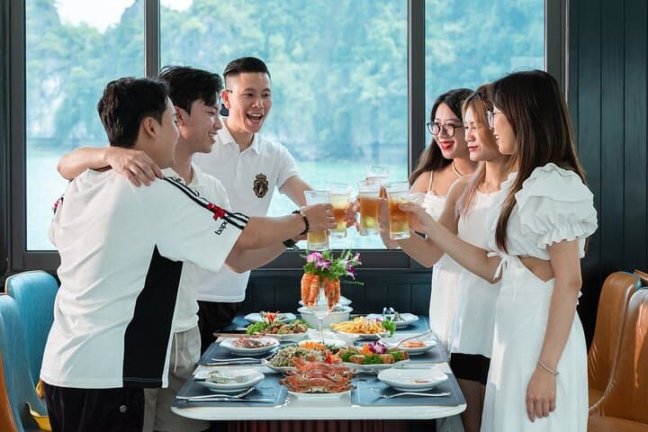 Lan Ha Bay One-Day Luxury Cruise from Cat Ba: Kayak Dark & Bright Cave & Ba Trai Dao photo 4