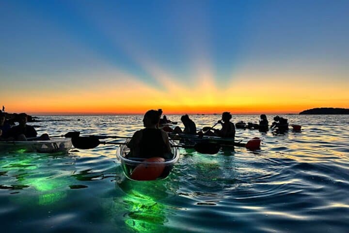 Pula Cave Clear Kayak at Sunset: Night Tour with LED Underwater Viewing
