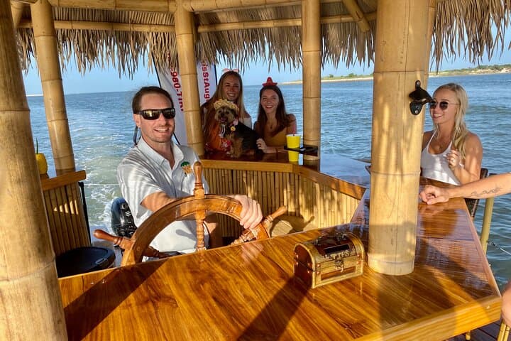 Amelia Island Floating Tiki Boat Cruise: BYOB Dolphins, Sandbars & Sunset Views photo 3