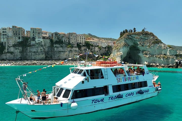 Tropea to Capo Vaticano Boat Tour — Snorkel Grotticelle and Aperitif at Sea photo 1