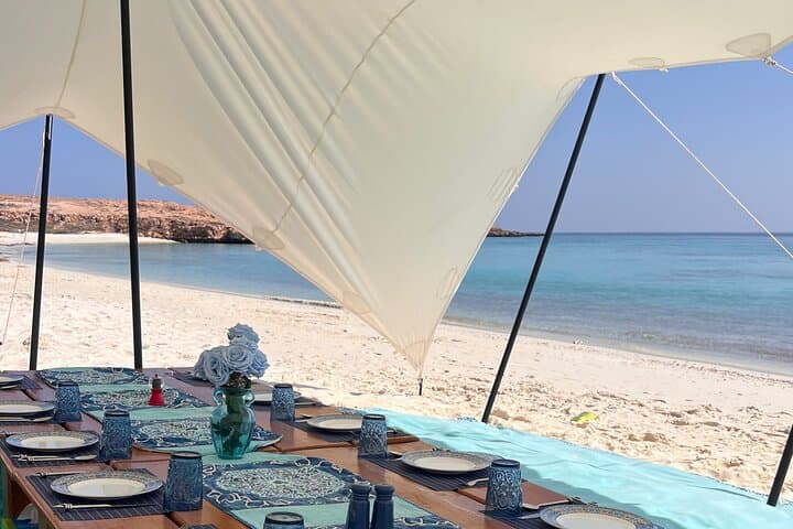 Dimaniyat Islands Full-Day Snorkeling & Beach Barbecue from Al Mouj Marina photo 1