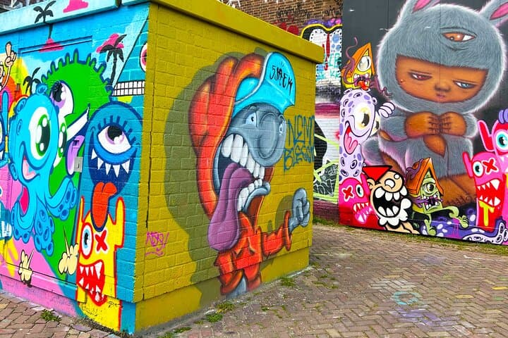 Private Amsterdam Street Art Walking Tour — NDSM Wharf, Red Light District & Canals photo 5