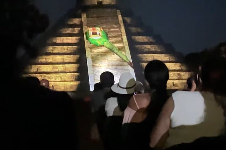 Chichen Itza Nights: Kukulkán Light & Sound Experience with Cenote and Valladolid