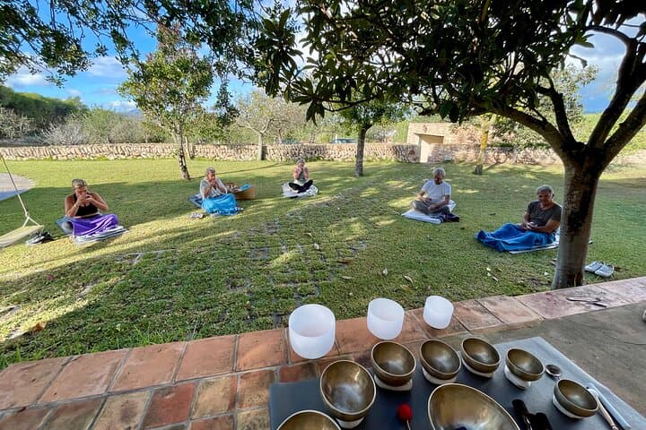 Private Sound Bath in Ibiza: Singing Bowls, Cacao & Villa Relaxation photo 6