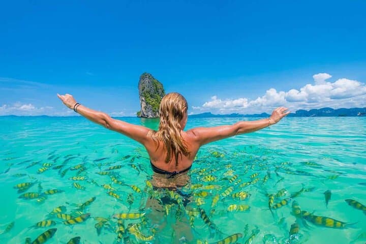 Early Bird Krabi to Phi Phi and Four Islands Speedboat — Beat the Crowds at Maya Bay
