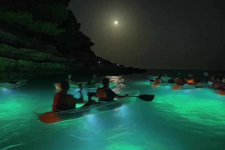 Pula Cave Clear Kayak at Sunset: Night Tour with LED Underwater Viewing photo 2