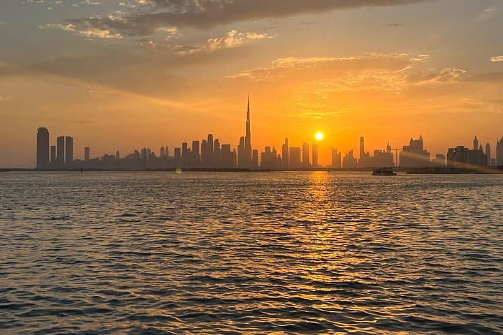 Sunset at Dubai Creek: Burj Khalifa Fountains, Gold Souk & Abra Ride photo 1