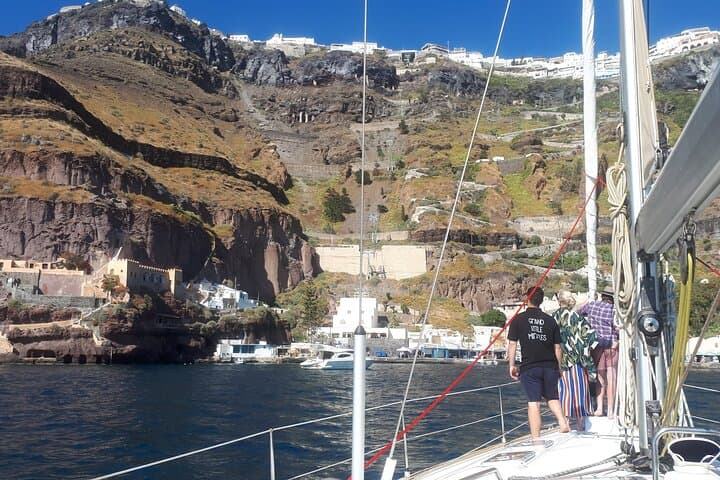 Santorini Volcano & Caldera Sunset Sailing — Hot Springs, Snorkel & Beach Stops photo 5