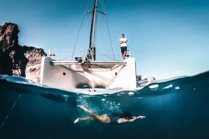 Santorini Full-Day Catamaran to Ios — Red Beach, Volcano & Sunset Cruise photo 6