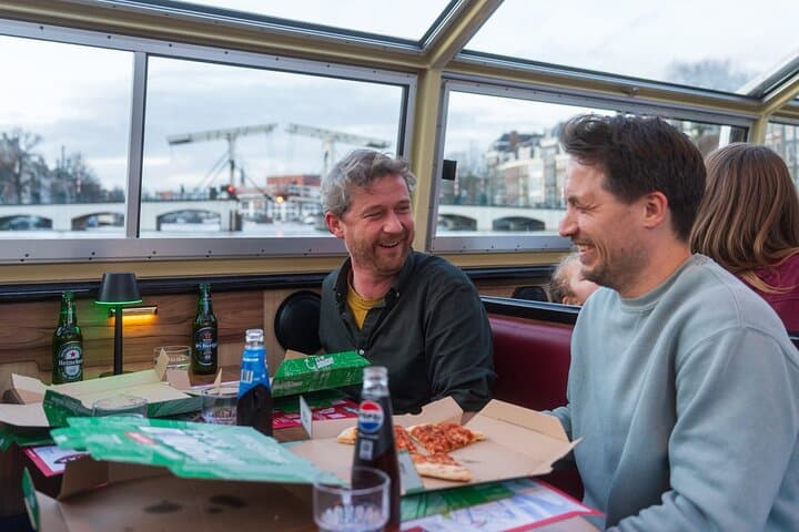 Amsterdam Pizza Cruise: 90-Minute Canal Tour with Unlimited Drinks photo 3