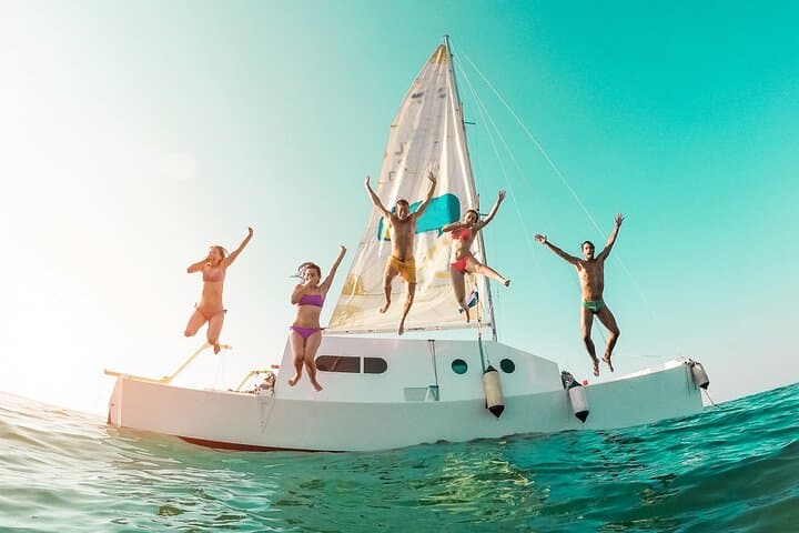 Isla Mujeres Catamaran Private Tour from Cancun — Snorkel, Beach Club & Open Bar