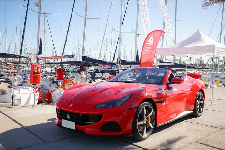 Barcelona Supercar Drive and Mediterranean Boat Cruise