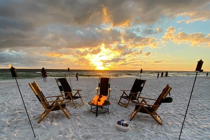 Private Beach Bonfires in Panama City Beach — Sunset Fire Pit Rentals & Group Events