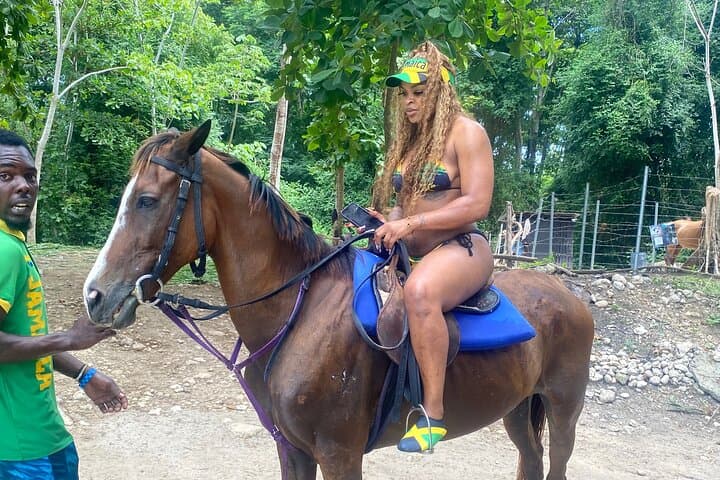 Ocho Rios Horseback Ride, Dunn's River Falls & Blue Hole Adventure