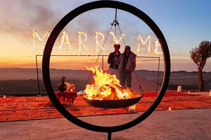 Agafay Desert Sunset Dinner Near Marrakech: Stargazing, Berber Music & Campfire Feast