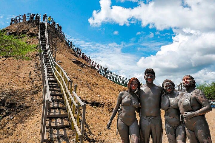 Totumo Volcano Mud Bath and Manzanillo Private Beach Day Trip from Cartagena
