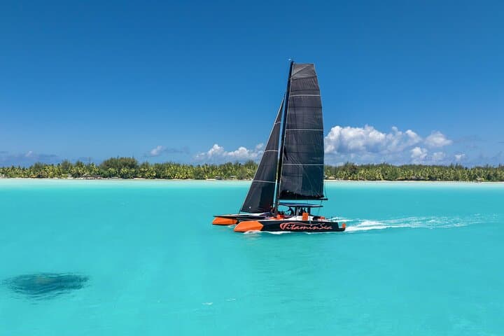 Luxury Catamaran Bora Bora: Lagoon Sailing, Snorkeling & Floating Bar Experience