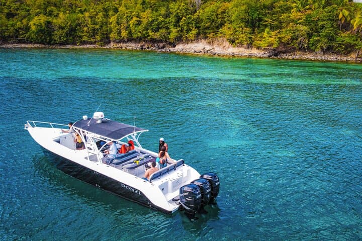 Timeless Private Luxury Speedboat Charter — St. Lucia Coastal Day Cruise
