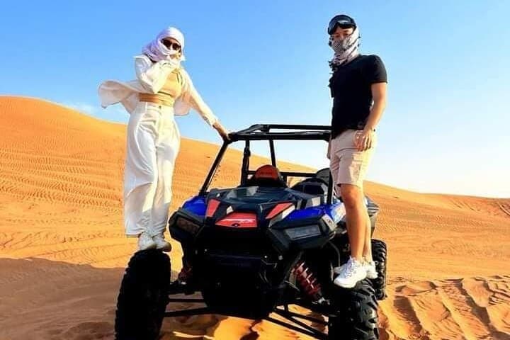 VIP Dubai Desert Safari with Premium plus Dinner — Dune Bashing, Camel Rides & Night Shows photo 3