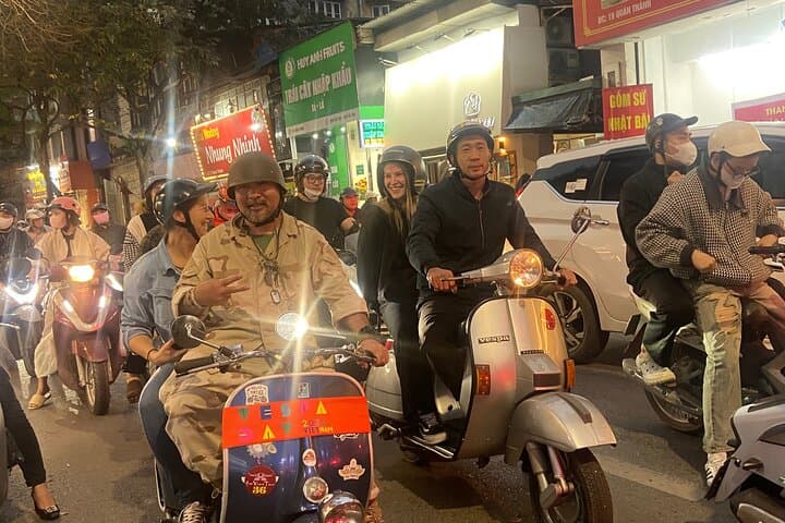 Hanoi Motorbike Tour with Female Riders — Vespa Night, Food & Train Street photo 2