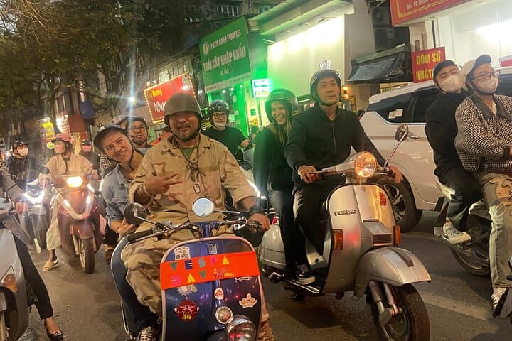 Hanoi Motorbike Tour with Female Riders — Vespa Night, Food & Train Street photo 3
