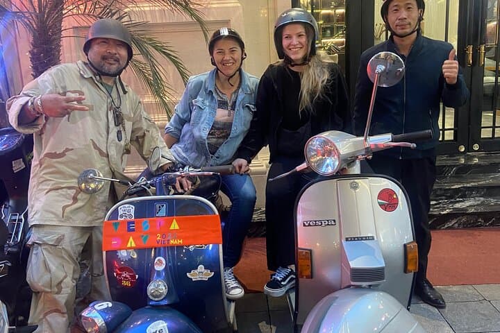 Hanoi Motorbike Tour with Female Riders — Vespa Night, Food & Train Street photo 6