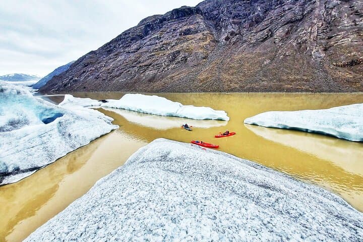 Heinaberg Lagoon Glacier Kayak Adventure in Vatnajökull National Park photo 2