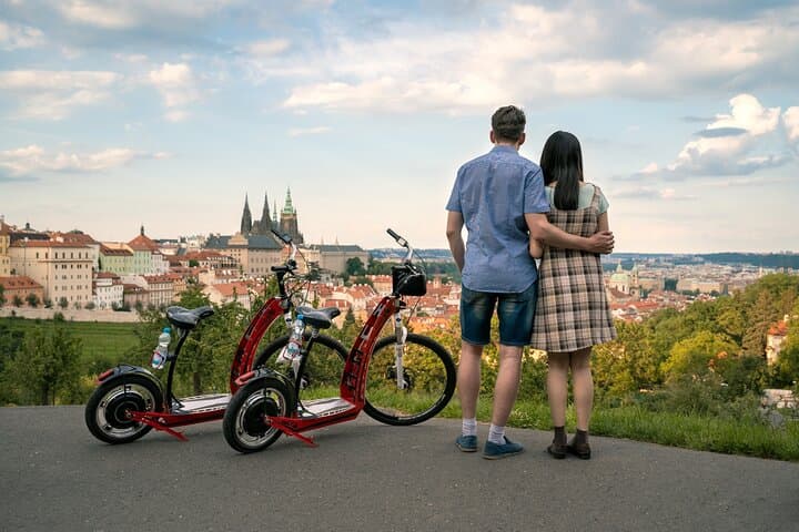 Prague E‑Scooter Viewpoints: 3‑Hour Hugo Bike Guided City Tour