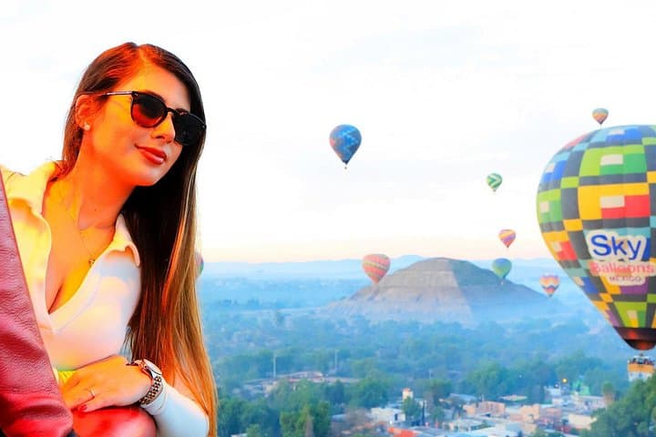 Sunrise Hot-Air Balloon Over Teotihuacan: Cave Breakfast & Guided Pyramids Tour photo 1