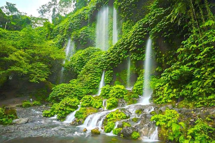 Benang Kelambu Waterfalls, Sukarara Weaving & Tanjung Aan Beach — Lombok Day Tour photo 1
