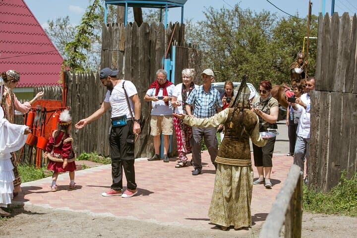 Huns Gunny Ethno-Village Day Trip: Kazakh Horse Show, Traditional Lunch & Trout Farm from Almaty