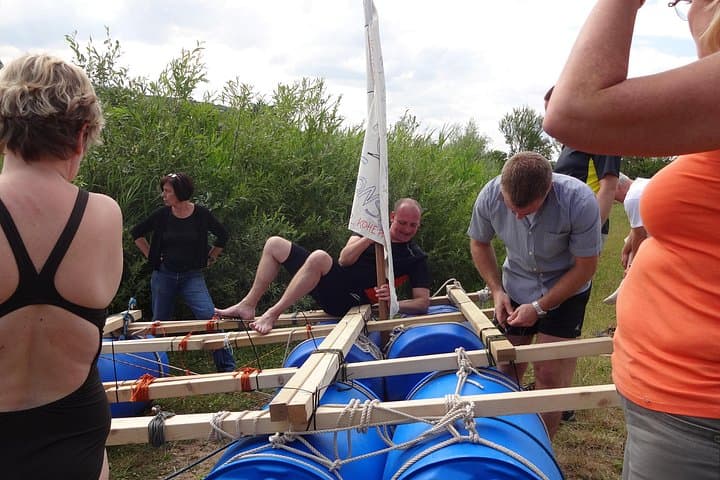 Raft-Building Adventure on the Main: Teamwork, Racing & Nature Near Würzburg photo 3