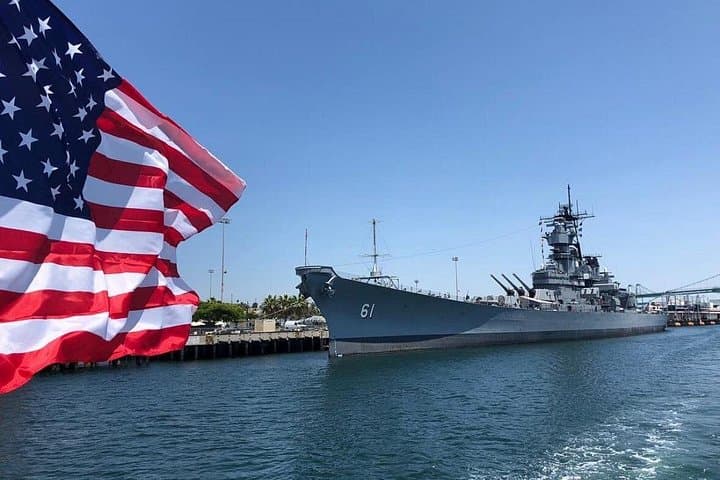 San Pedro Whale Watching Cruise & USS Iowa Battleship Tour — Harbor Combo
