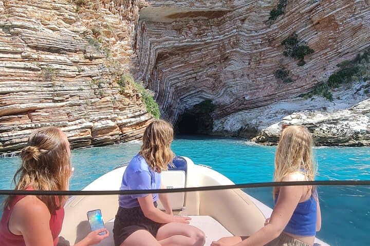 Speedboat Tour to Pigeon Cave & Mirror Beach — Snorkel Ksamil's Five Islands photo 5