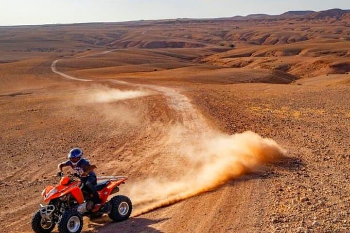 Agafay Desert Quad Biking from Marrakech — Half-Day with Lunch & Pool