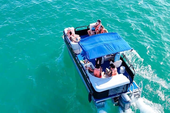 Pontoon Ride Through Bacalar's 7 Colors Lagoon — 3-Hour Boat Tour