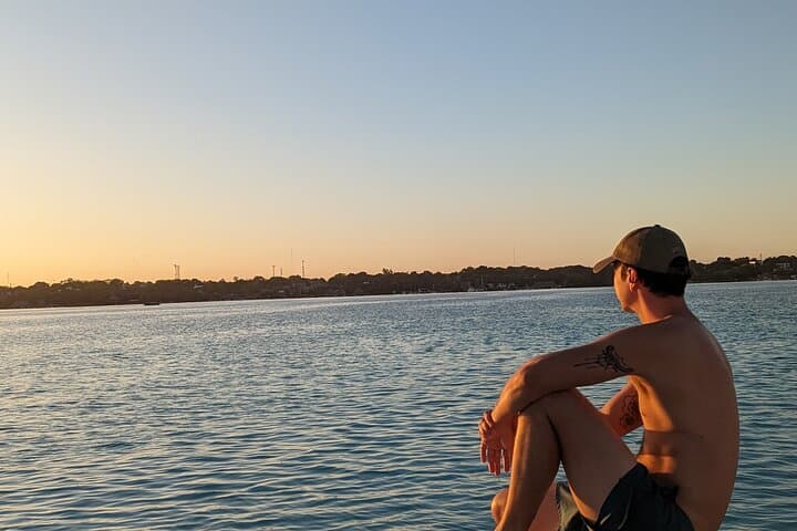 Pontoon Ride Through Bacalar's 7 Colors Lagoon — 3-Hour Boat Tour photo 3