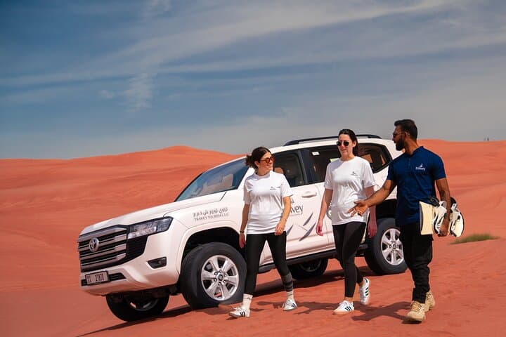 Red Dune Desert Safari in Lehbab: Dune Bashing, Sandboarding & Camel Rides photo 6