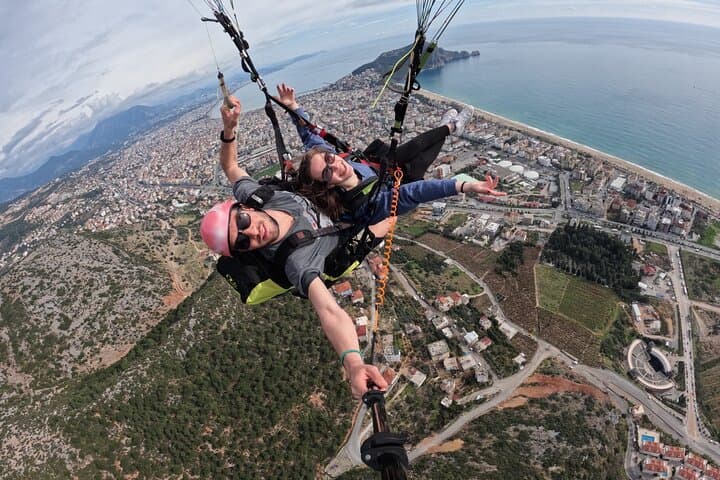 Alanya Tandem Paragliding from Yassı Tepe to Cleopatra Beach