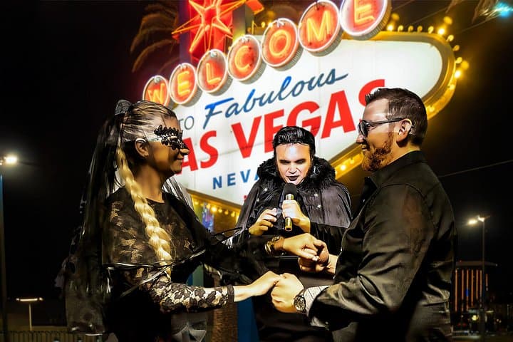Goth Wedding at the Las Vegas Sign — Vow Renewal with Props, Props & Photos photo 2