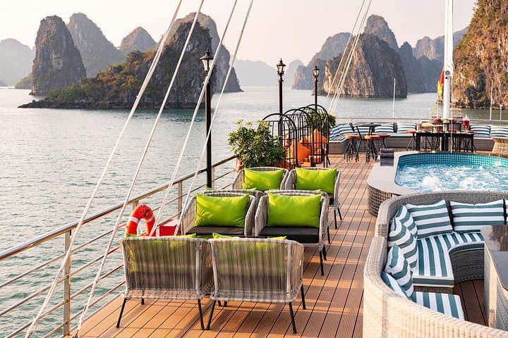 Luxury Amethyst Cruise: One-Day Halong Bay Tour to Luon Cave, Titov Island & Surprising Cave photo 5
