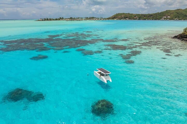 Solar Catamaran Through Bora Bora’s Lagoon — Private Electric Boat Rental photo 5