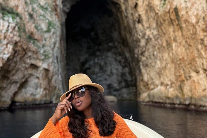 Private Speedboat Tour to Haxhi Ali Cave and Karaburun Beaches photo 3