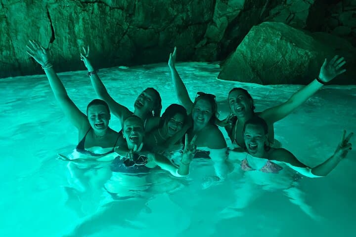 Blue Cave & Grama Bay Speedboat Tour from Vlorë — Full‑Day Karaburun Adventure