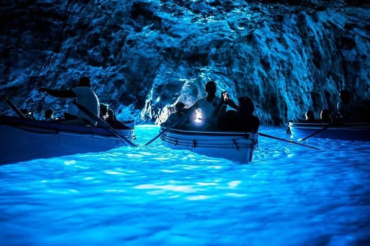 Positano to Capri: Shared Boat Tour & Blue Grotto Experience