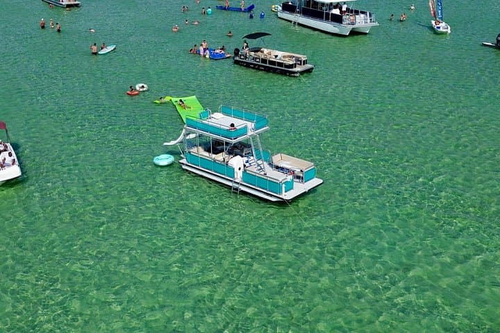 Cruise Crab Island: Private Double-Deck Pontoon Charter with Slides in Destin photo 3