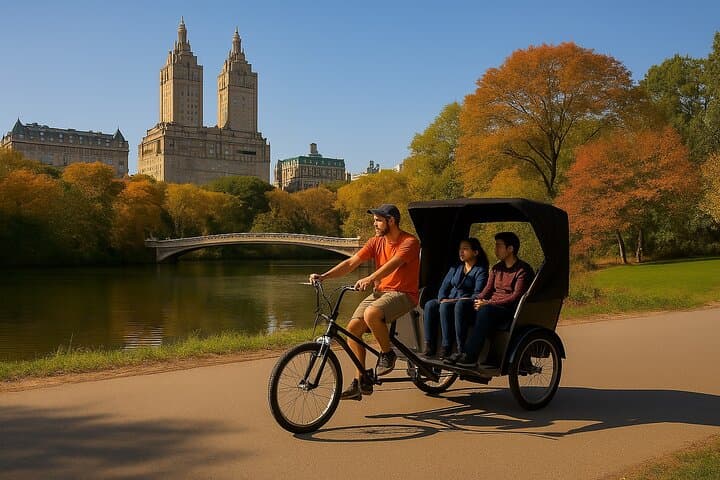 Central Park Pedicab Tour: 1-Hour Guided Ride Through Bow Bridge & Bethesda