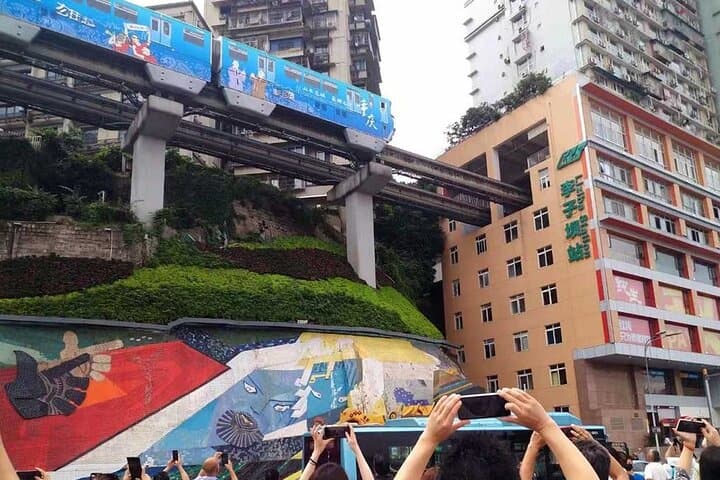 Private Chongqing Day Tour: Liziba Light Rail, Ciqikou & Jiefangbei Highlights