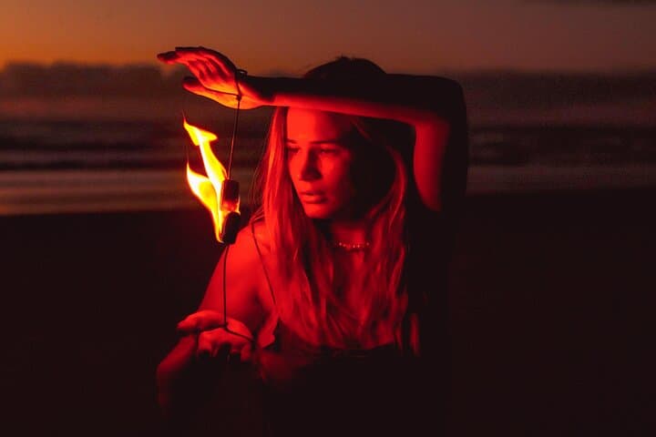 Byron Bay Fire Staff Workshop — Learn Fire Spinning on Main Beach at Sunset