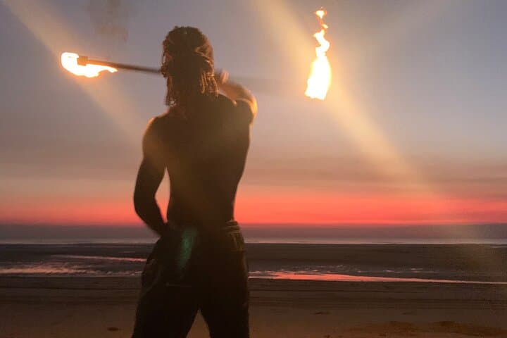 Byron Bay Fire Staff Workshop — Learn Fire Spinning on Main Beach at Sunset photo 2